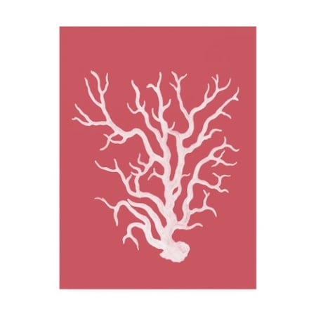 Fab Funky 'Corals White On Coral A' Canvas Art,14x19